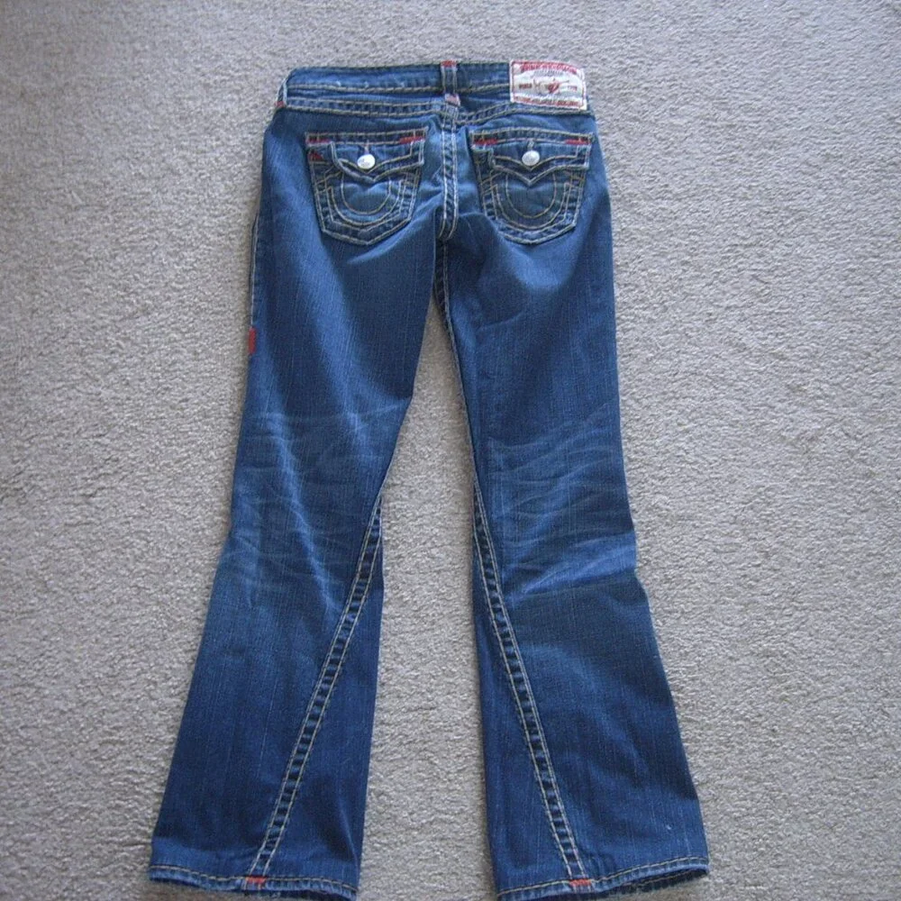 Like New Excellent Condition True Religion Women Super T Jeans sz 26 Made in USA - Picture 3 of 5